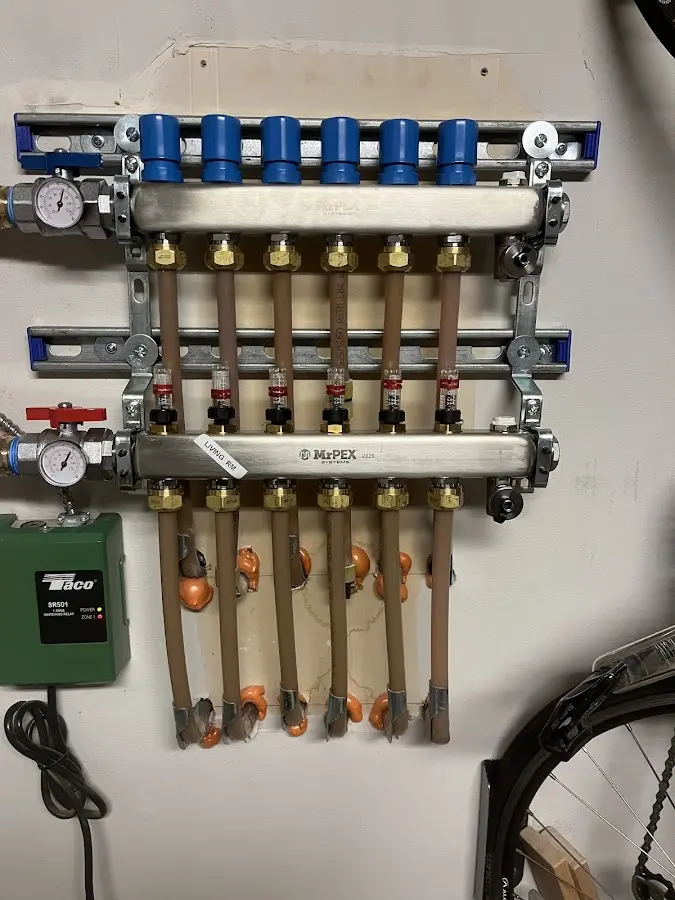 Plumber performing Leak Detection at a residential property in North Fayette